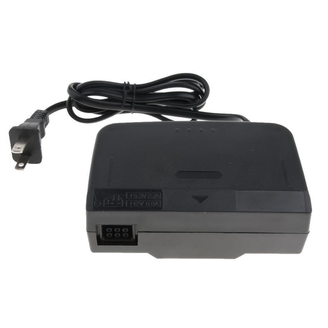 Tholdsy Adaptador de CA de repuesto Unidad de fuente de alimentación Brick para 64 N64 Videojuegos y accesorios