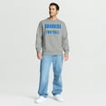thumbnail image 3 of Men's Fanatics Heather Gray Los Angeles Chargers Powerful Throw Legacy Pullover Sweatshirt, 3 of 5
