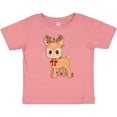 thumbnail image 3 of Inktastic Cute Christmas Reindeer with Christmas Lights Boys or Girls Baby T-Shirt, 3 of 5
