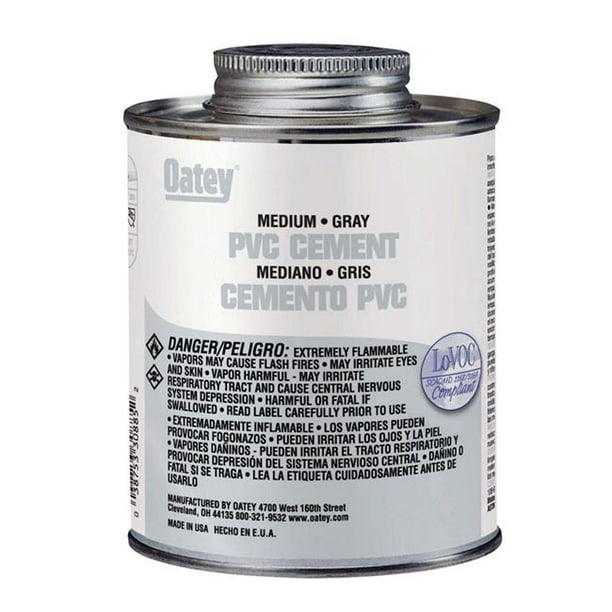 Oatey 4068862 32 oz Ciment PVC - Gris