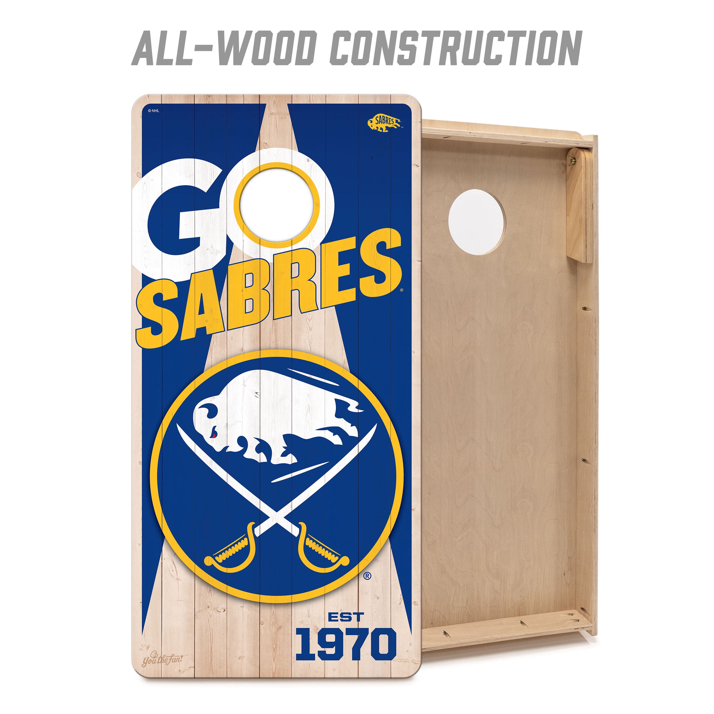 YouTheFan NHLBuffalo Sabres 2' x 4' Cornhole Game No Bags