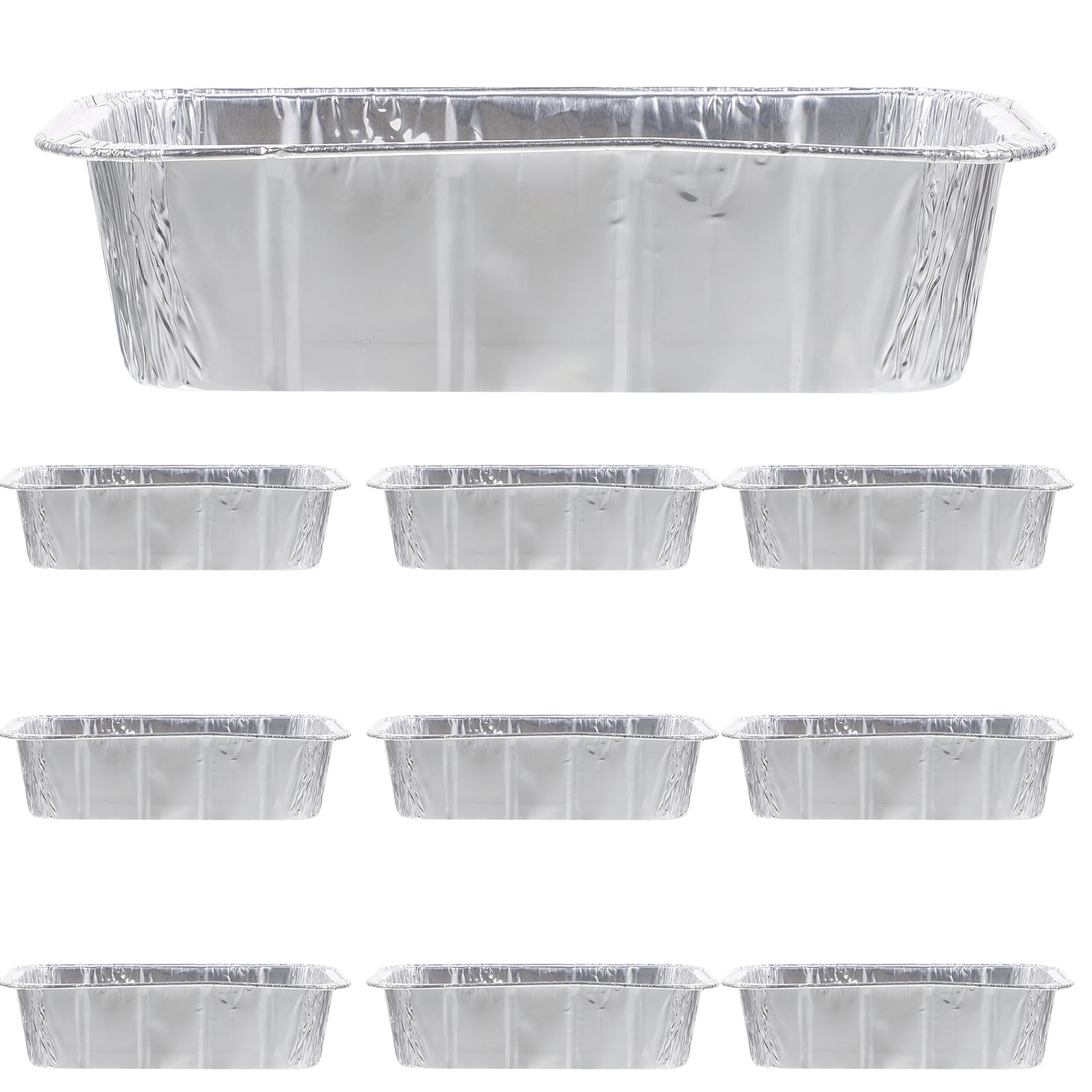 10 pcs Aluminum Foil Baking Pans Disposable Aluminum Foil Pans Cake