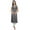 Gray, variant on Bimba Womens Gray Moss Georgette Kurti With Tassel Summer Wear Tunic Blouse-4