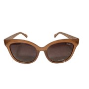 Quay Australia It's My Way Polarized UV Protection Unisex Oversized Cat Eye Sunglasses, Oat Brown