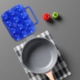 thumbnail image 4 of Huevera portátil con asa plegable, contenedor para 12 huevos, ideal para cocina y exteriores (azul), 4 of 7