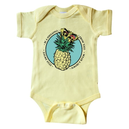 

Inktastic Grow Tall Stay Sweet Wear a Crown Pineapple Queen Gift Baby Girl Bodysuit