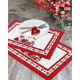 thumbnail image 3 of Valentines Placemats Sweet Gnome Valentines Day Place Mats for Dining Room Red Heart Leopard Washable Table Mats for Kitchen Dining Decorations Set of 4, 3 of 6