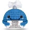 thumbnail image 1 of Figura de Juguete Ballena Tejida GwhyGifts - Regalo para Maestros 11x6 cm, 1 of 8