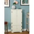 thumbnail image 2 of TMS Contemporary Four Door Vertical Wall Cabinet with Shelves, White, 2 of 6