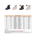 thumbnail image 2 of Colisha Girls Ankle Boots Zipper Booties Winter Warm Combat Boot Girl Non-Slip Shoes Lug Sole Short Bootie Beige 8.5toddlers, 2 of 6