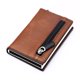 thumbnail image 1 of Estuche para tarjetas de crédito de metal RFID, tarjetero para hombres y mujeres, tarjetero portátil, billetera pequeña multifuncional con siete caracteres, 1 of 6