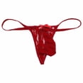 thumbnail image 2 of Bigersell Sheer Panties Clearance Briefs Women G-Strings Panty Style P-1191 Nylon Period Panties Seamless Thong Briefs Mid Waist Women's Bikini Panties Red M, 2 of 7