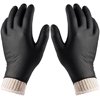 BBQ Gloves 4 Cotton Glove Liners and 100 Disposable Gloves Washable Cotton Liners Powder Latex Free Nitrile Gloves