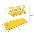 thumbnail image 5 of Huanledash 1 Set Earring Rack Coat Hanger Shape Polished with Base Jewelry Storage Acrylic Ear Studs Display Earring Hanging Organizer Girls Supply, 5 of 7