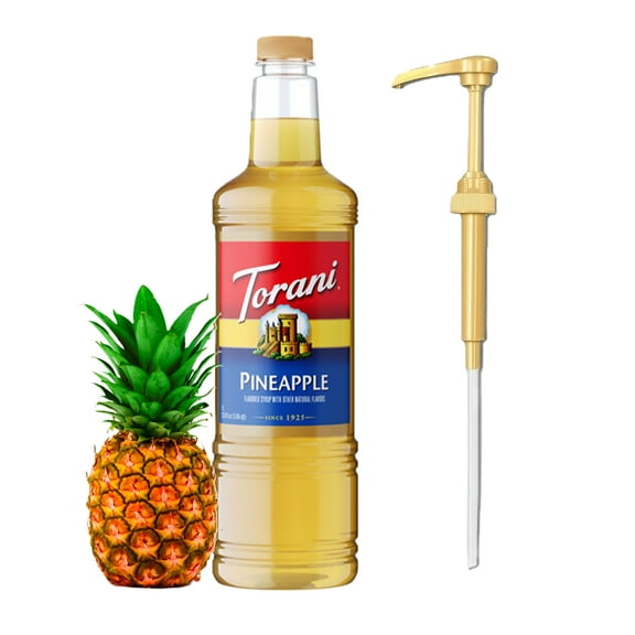 Torani Pineapple Flavouring Syrup, 1 Liter   Gold Pump