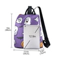 thumbnail image 3 of FORMRS Women's Travel Backpack Purse Anti-Theft Hidden Pockets Casual Shoulder Bag, Halloween Ghosts Purple, 3 of 7
