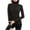Black, variant on Long Sleeve Shirts Fitted Tops Women Casual Long-sleeved Soild Semi-high-neck Base Layer Is Paired With A Mid-neck Warm Top Made Of Thickened German Fleece For Fall And Winter,Blue,L