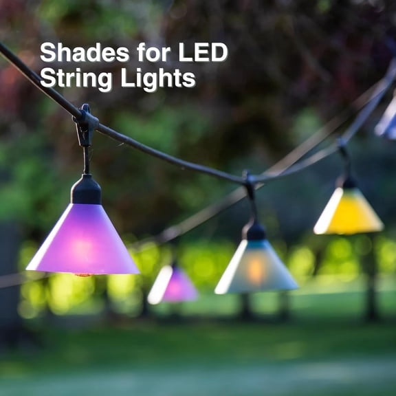 String Light Shades - 4 color; 1 pack of 24