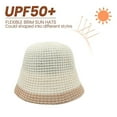 thumbnail image 4 of Sombrero de pescador plegable con circunferencia de 58-60 cm, sombrero de protección solar para mujer, sombrero de pescador sencillo a juego con colores, 4 of 5