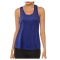 thumbnail image 2 of MRULIC tank top for women Women Workout Tops Mesh Racerback Yoga Tank Shirts Gym Running Tops Womens tank tops Navy Blue + M, 2 of 7