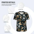 thumbnail image 4 of Daiia Dogs Mens Baseball Jersey Button Down Shirts Short Sleeve Sports Uniforms-4X-Large, 4 of 9