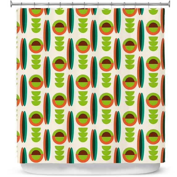Shower Curtains 70" x 93" from DiaNoche Designs by Nika Martinez - Mid Century Modern Lima