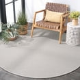 thumbnail image 3 of SAFAVIEH Sisal All-Weather Daragh Solid Indoor/Outdoor Area Rug, Ivory/Beige, 6'7" x 6'7" Round, 3 of 12
