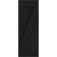 thumbnail image 5 of Ekena Millwork 21 1/2"W x 75"H True Fit PVC Four Board Joined Board-n-Batten Shutters w/Z-Bar, Black (Per Pair - Hardware Not Included), 5 of 8