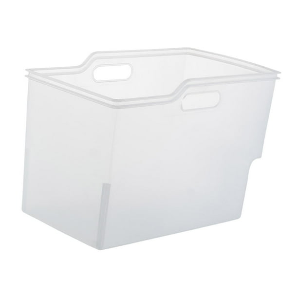 Organizador de cocina, contenedor organizador, cesta de almacenamiento extraíble, organización de despensa Borrar grande
