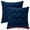 Navy Blue, variant on Unique Bargains Boho Style Solid Throw Pillow Covers Set of 2 for Living Room White