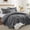 Charcoal, variant on Ameha 2 Piece Quilt Set Lightweight Embossed Floral Bedspread Soft Microfiber Coverlet Twin Ochre