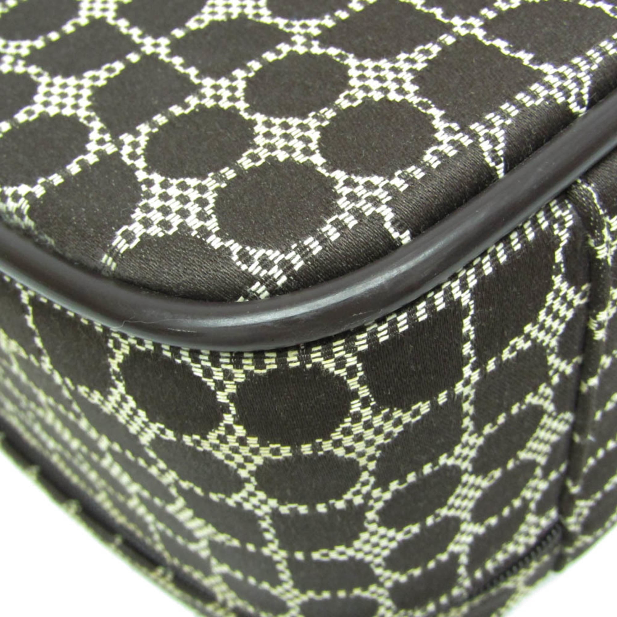 Pre-Owned Kate Spade Classic Noel Travel Bag Women's Nylon Canvas,Leather Handbag Brown