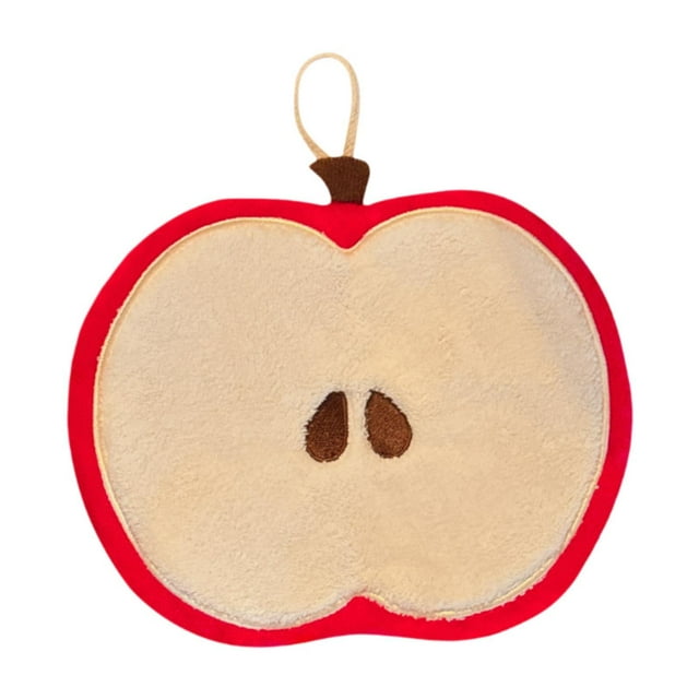 Toalla de mano lavable, gruesa y decorativa, para cocina, baño y hogar. Rojo