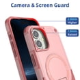 thumbnail image 6 of for iPhone 16 Case, Built-in Kickstand, Compatible with Magsafe, Luxury Military-Grade Armor Shockproof Drop Protective Rugged Hybrid Cover with Shoulder Strap for iPhone 16 - Pink, 6 of 7