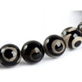 thumbnail image 2 of Tibetan Agate Evil Eye Gemstone 8mm Round Beads Stretch Bracelet 7 Inch Unisex, 2 of 2