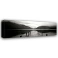 thumbnail image 1 of Bob Stefko 24x11 Gallery Wrapped Canvas Wall Art Titled - Serene Dock BW II, 1 of 4