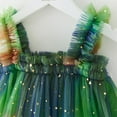 thumbnail image 4 of newwalpole Baby Girls Tulle Tutu Dress Summer Birthday Party Babydoll Dresses Green for Size 4-5 Years, 4 of 9