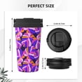 thumbnail image 3 of Fotbe Tropics Leaf Printed Insulated Travel Coffee Mug Spill Proof Leak Proof Stainless Steel Coffee Tumbler Reusable Coffee Cups with Lids Thermos, 3 of 8
