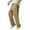 Brown, variant on JTieacloth Wide Leg Pants for Men Men's Casual Linen Pants Comfortable Breathable Lightweight Relaxed Fit Solid Color Summer Trousers With Pockets For Outdoor Travel Black