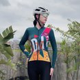 thumbnail image 3 of sdig Bike - Maillot de ciclismo de manga larga para mujer, 10 colores, ropa para correr en bicicleta de montaña, transpirable, de capa fina, para equipo profesional de carreras, 3 of 5