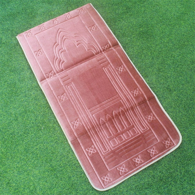 Folding Meditation Mat Prayer Rug Portable Mat Prayer mat with for Home Decor Coffee Color