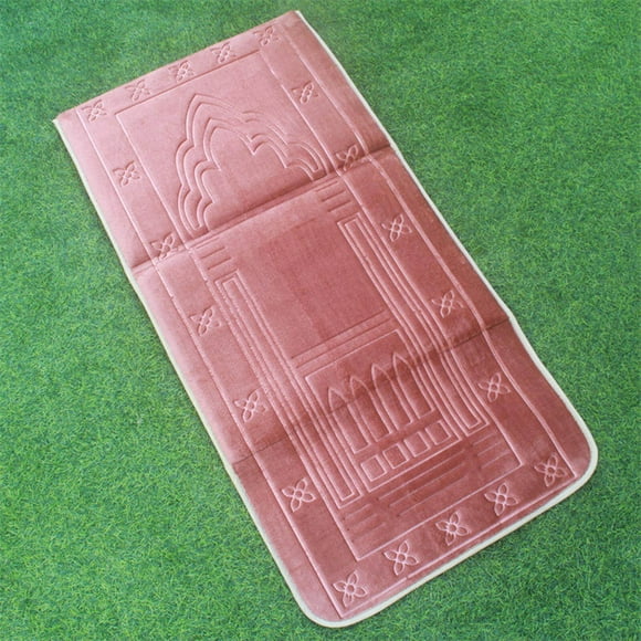 Folding Meditation Mat Prayer Rug Portable Mat Prayer mat with for Home Decor Coffee Color