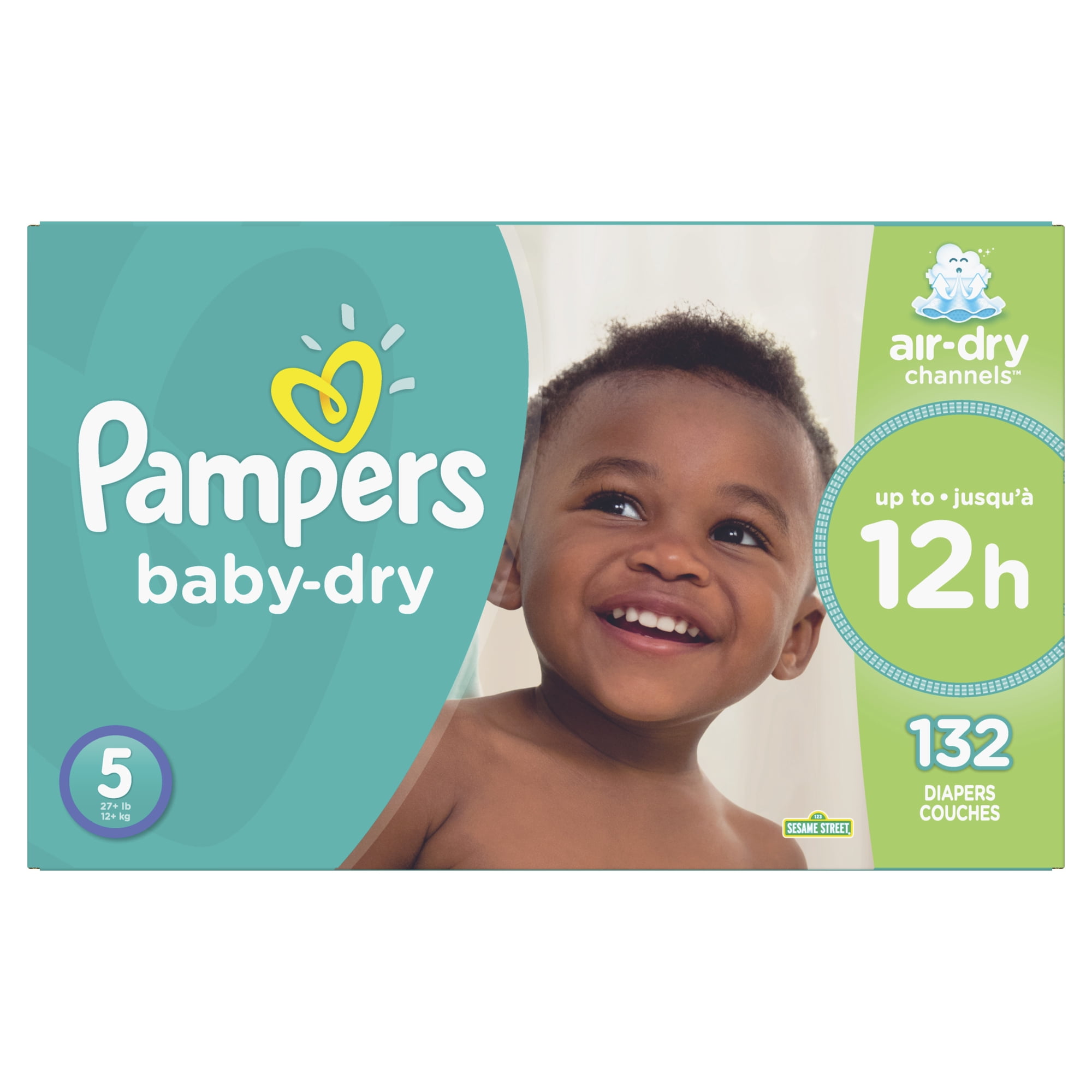 Pampers Baby-Dry Diapers Size 5 132 Count