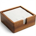 thumbnail image 1 of Porta servilletas Demigo de madera de acacia, cuadrado 14 x 14 cm, 1 of 9