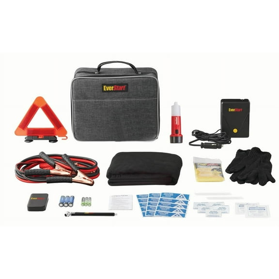 Everstart Emergency Deluxe Kit, All Car Makes, Models Assembled Product Height 9in x 12in x 5in 5lb