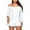 White, variant on asdoklhq Womens Jumpsuits and Rompers,Casual Solid Long Sleeve One Shoulder Lace-up Hem Ruffle Jumpsuit