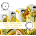 thumbnail image 6 of Sunflower Gnomes Blackout Curtains for Bedroom/Living Room, Thermal Insulated Kitchen Curtains, Spring Summer Botanical Florals Grommet Darkening Window Treatment Drapes 42"x84"x2, 6 of 8