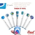 thumbnail image 6 of Replacement Brush Heads Compatible with Oral b Braun- 12 Electric Toothbrush Heads for Oralb- Double Clean, Floss Action & 3D White Brushes- Fits the Kids Pro 1000 Sonic Flossaction Dual Cross & More, 6 of 7