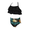 thumbnail image 4 of ITFABS Family Matching Bathing Suit, Female Halterneck Bikini Tops+ Panties, 4 of 10
