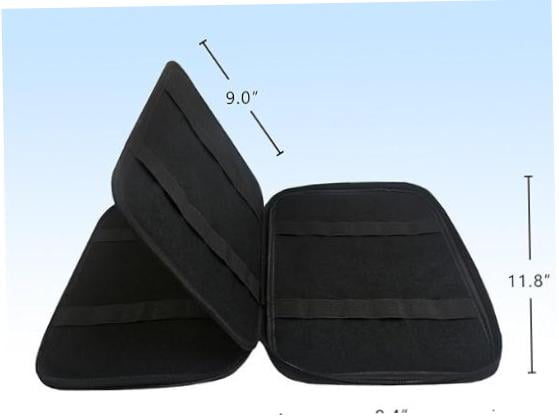 TABLZONE Black Polyester Protective Organizer for Smartwatch Bands, Portable Watch Band Storage Case with Design
